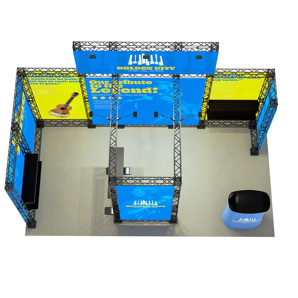 HeroTruss Runway 10x20' Booth Display