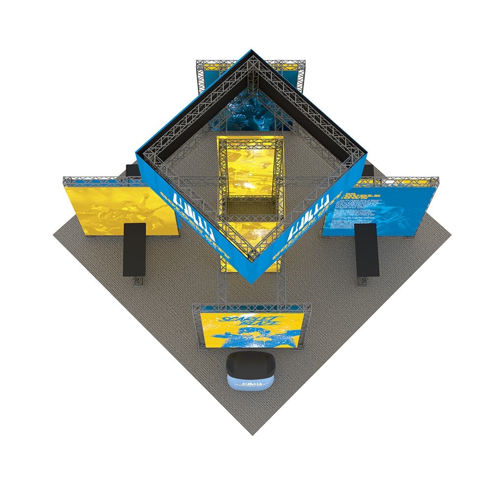 HeroTruss Bravo 20x20' Booth Display