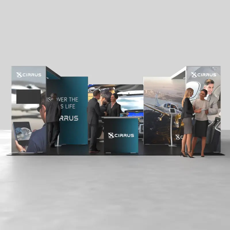 NexGen 20'x20' Backlit Trade Show Display