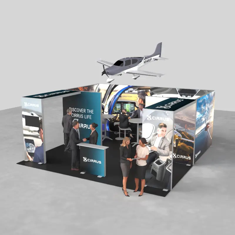 NexGen 20'x20' Backlit Trade Show Display