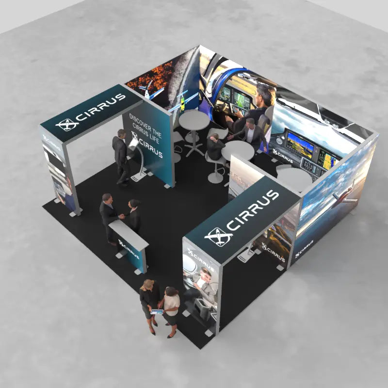 NexGen 20'x20' Backlit Trade Show Display