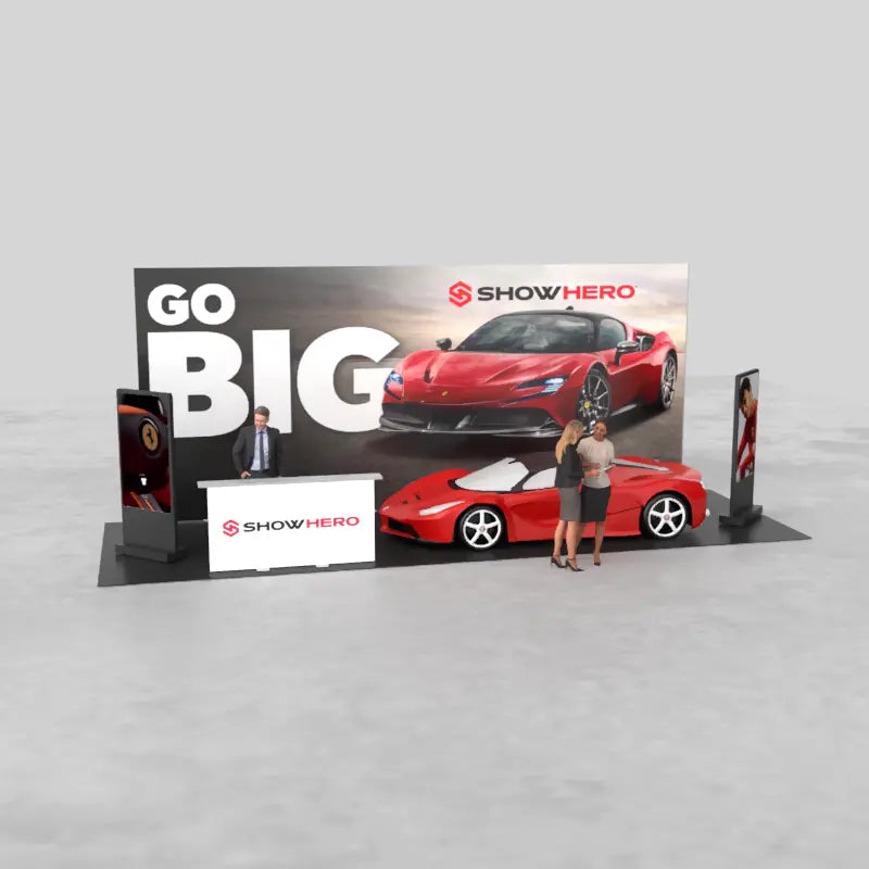 Titan 10'x30' Backlit Trade Show Display