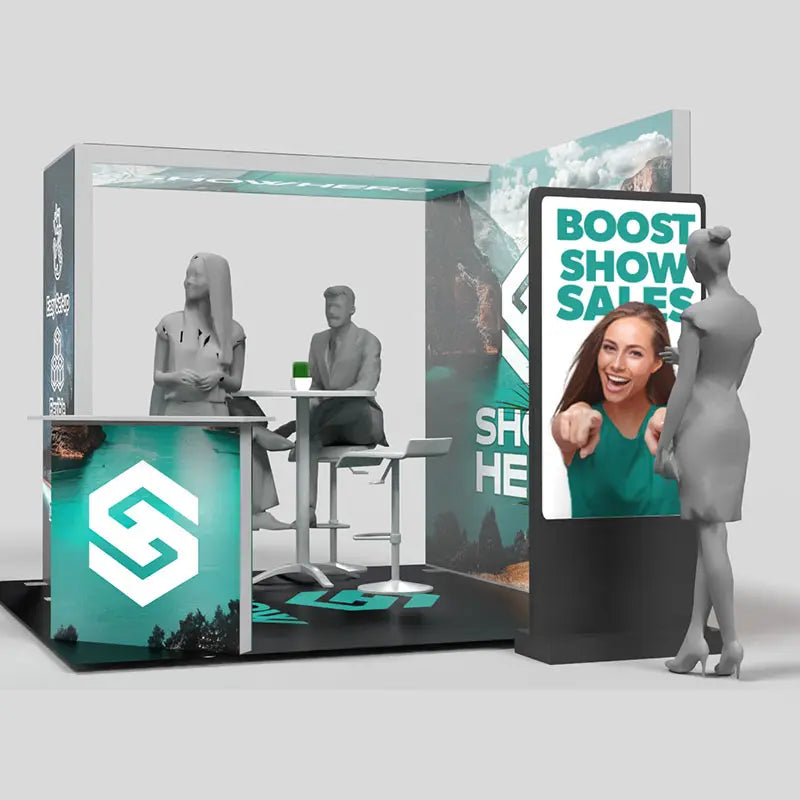 Lumina 10x10 Backlit Trade Show Display