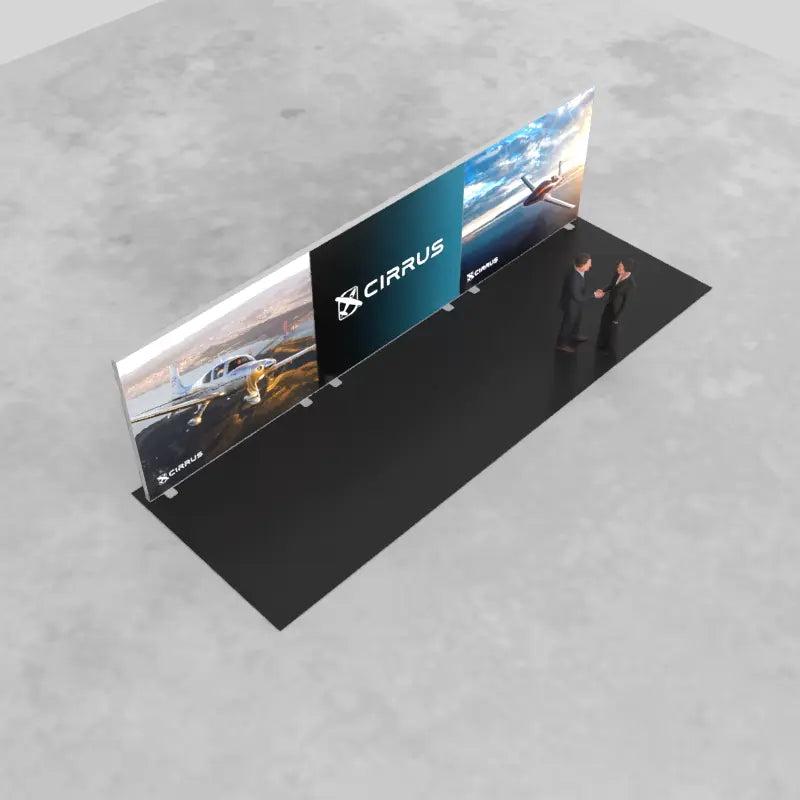Vista 10'x30' Backlit Trade Show Display