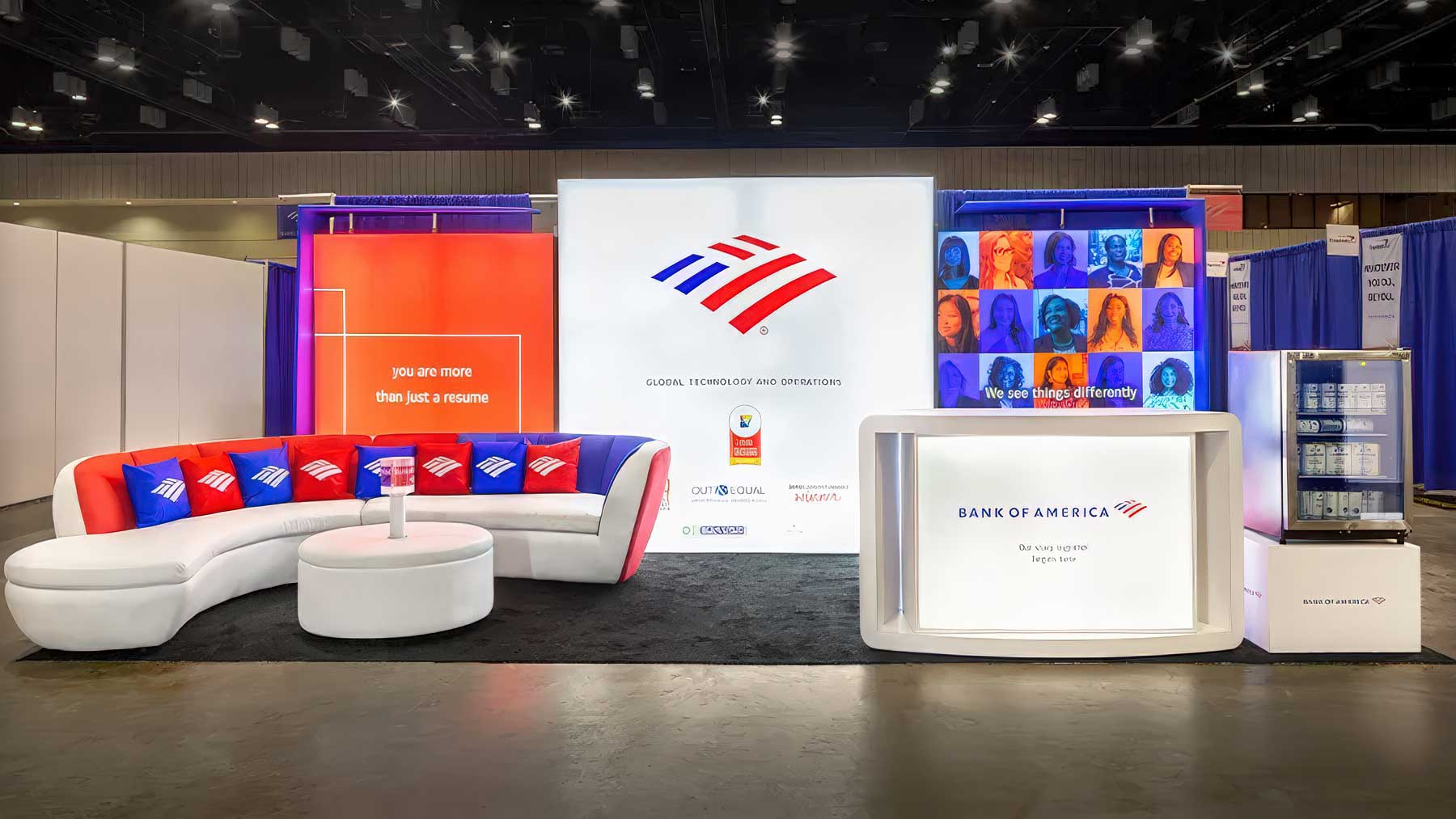 Custom trade show booths — design, fabricate, install — ShowHero