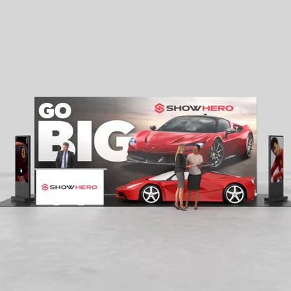 Titan 10'x30' Backlit Trade Show Display
