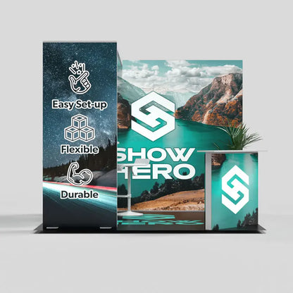 Lumina 10x10 Backlit Trade Show Display