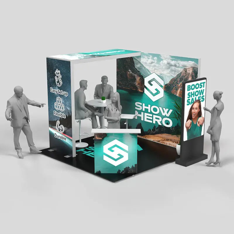 Lumina 10x10 Backlit Trade Show Display