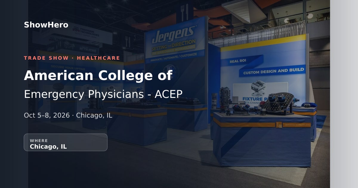 ACEP 2026 Exhibitor Booth | ShowHero