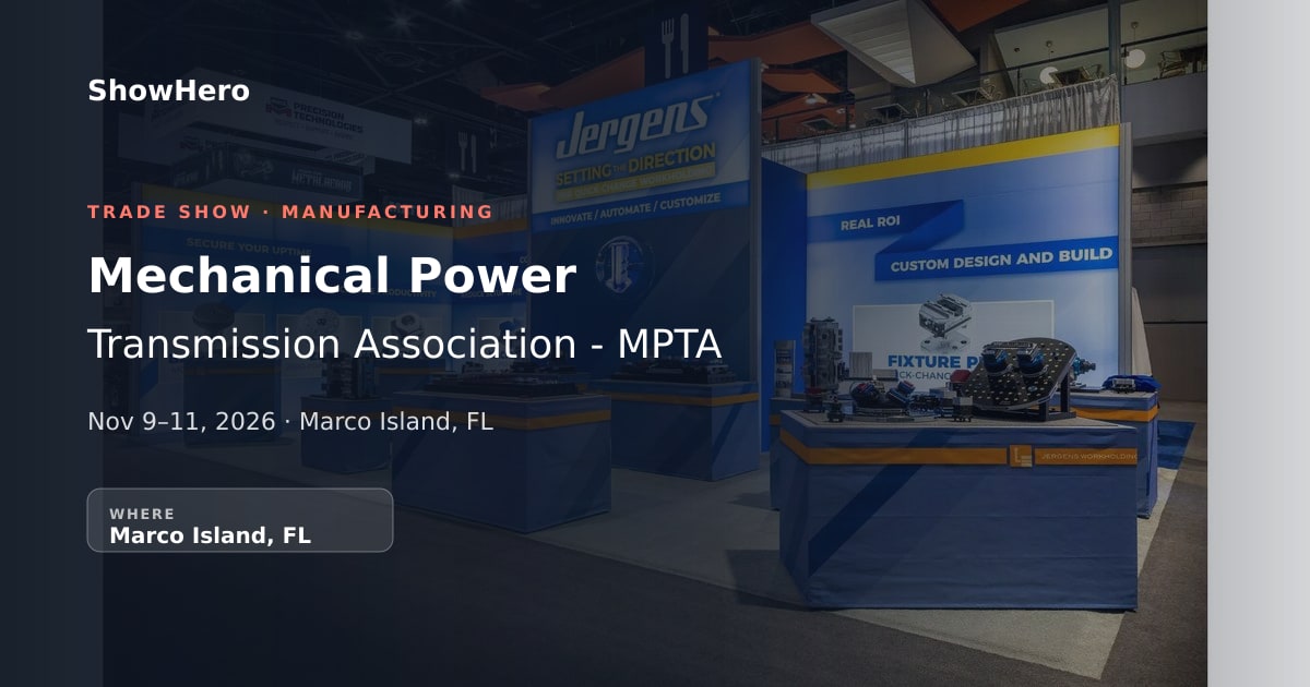 Mpta MPTA 2026 Exhibitor Booth | ShowHero